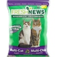 thumbnail image 1 of Lot de 4 - Litière pour Chat en Papier Parfumée Fresh News, Non Agglomérante, Sac de 11,34 kg, 1 of 4