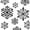 Black(12PCS), variant on 12 PCS 3.9-Inch Glitter Snowflake Ornaments, Plastic Xmas Tree Decorations for Christmas, Holiday, and Winter Home Decor