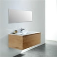 thumbnail image 2 of Eviva Madeira 36 in. Oak Wall Mount Bathroom Vanity with White Integrated Acrylic Sink, 2 of 4