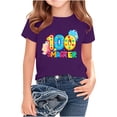 thumbnail image 2 of Kukoosong 100 Days for School Graphic T-Shirt Toddler Boys or Girls Crewneck Tee with Short Sleeves, Sizes 9-10T, 2 of 6