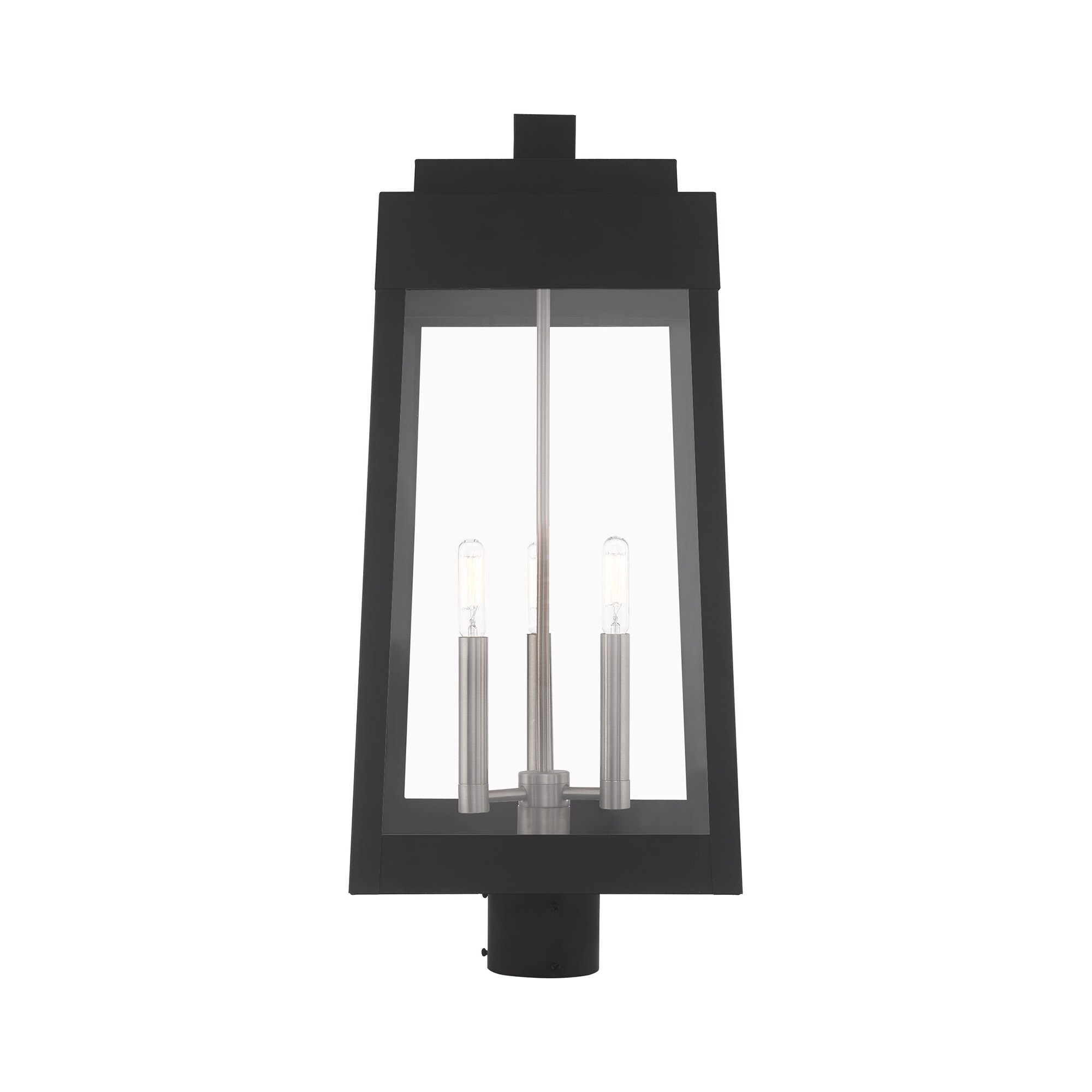 Livex Lighting - Oslo - 3 Light Outdoor Post Top Lantern in Mid Century Modern - image 3 of 5