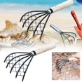 thumbnail image 3 of Seafood Digging Tools Hand Cultivator Garden Rake Works Hoe and Tiller Gardening Hand Rake Tool for Outdoor Iron Wood Handle, 3 of 8