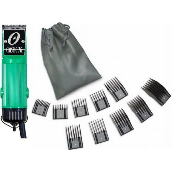 New Oster Classic 76 Green Color  10 PC Comb Set