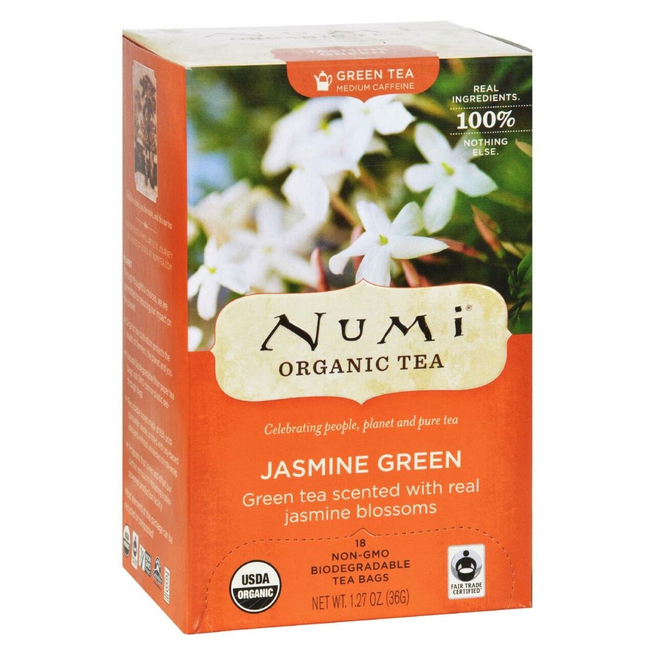 Numi Organic Tea, Jasmine Green, Tea Bags, 18 Ct - image 2 of 3