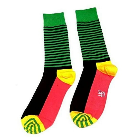 Happy Socks Men's Striped & Colorblock Cotton-Blend Socks Size 8-12