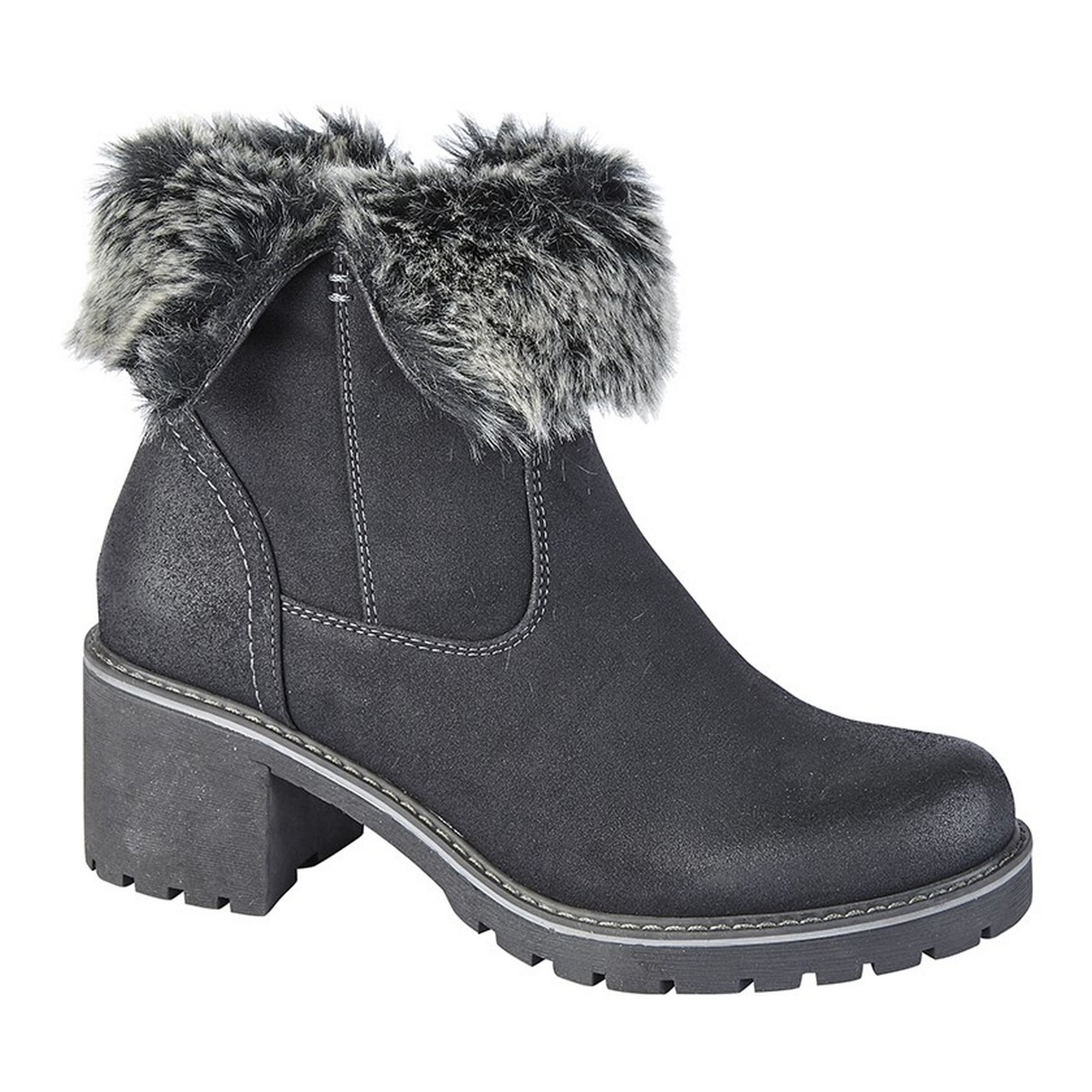 womens faux fur boots