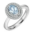 thumbnail image 4 of Lafonn Aria Sterling Silver Platinum Plated Lassire Blue Topaz and Simulated Diamonds Womens Ring, 4 of 5