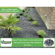 Silver Rubber Playground & Landscape mulch by Viagrow, 1.5 CF Bag ( 11.2 Gallons / 42.3 Liters)