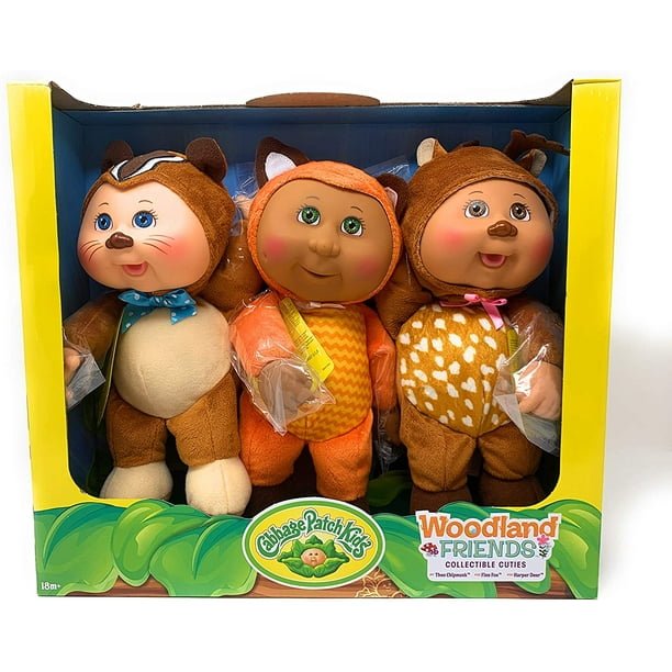 Cabbage Patch Kids Collectible Cuties Woodland Friends 3 Pack - Walmart.com - Walmart.com