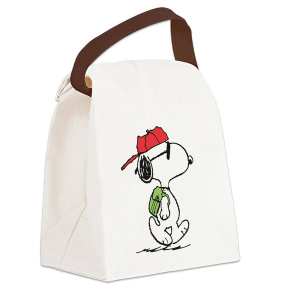 CafePress - SNOOPY Joe Cool - Canvas Lunch Bag with Strap Handle