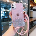 thumbnail image 1 of Funda de teléfono con cordón de lentejuelas y estrellas brillantes brillantes para iPhone 14 11 Pro XS Max 12 MiNi XR X 6S 7 8 plus 13 Pro Max SE 3 Tan Jianjun unisex, 1 of 2