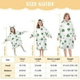 thumbnail image 3 of joogoo Wearable Blanket Hoodie for Leaf Clover Oversized Sherpa Hooded 3-14 YR M, 3 of 7