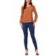thumbnail image 2 of INSPIRAR CHIC Blusa de Manga Larga Sólida de Cuello Cuadrado para Mujeres, Casual para el Trabajo y el Fin de Semana, XL Marrón Rojo, 2 of 6