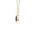 thumbnail image 2 of ANGARA Natural Solitaire Pear-Shaped Ruby Flame Pendant in 14K Yellow Gold for Women (Size-6x4mm) | July Birthstone, Birthday, Anniversary, Jewelry Gift for Women | Natural Ruby Necklace, 2 of 9