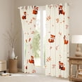 thumbnail image 3 of Castle Fairy Cartoon Red Panda Curtains Pack of 2 (42x84 Each),Leaves Curtains Blackout, 3 of 6