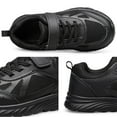 thumbnail image 6 of YHOON Boys Girls Running Sneakers Slip on Tennis Athletic Walking School Kids Shoes All Black Toddler Size 7, 6 of 6