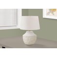 thumbnail image 1 of Monarch Specialties Lighting, 20"h, Table Lamp, Cream Concrete, Ivory / Cream Shade, Modern, 1 of 6