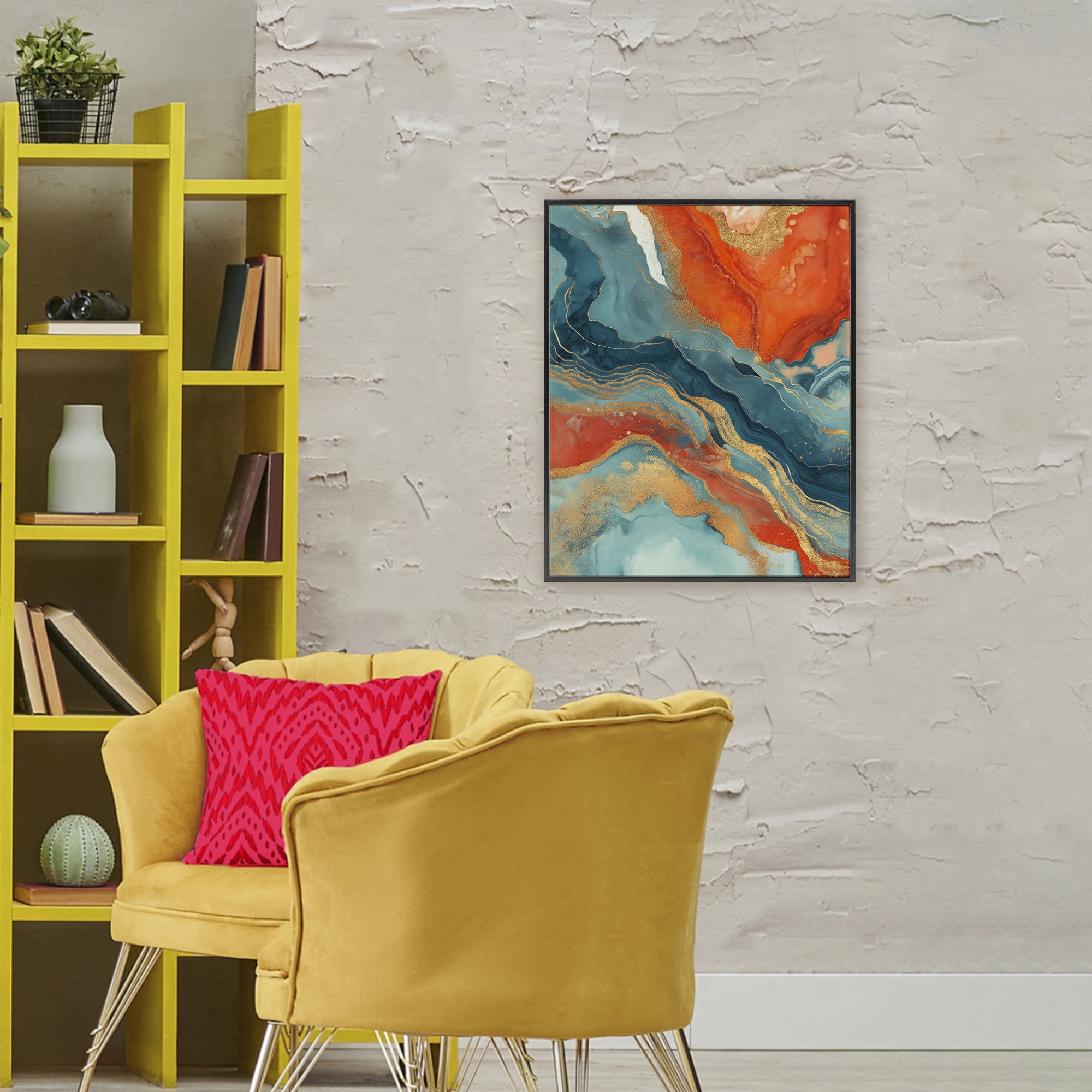 Stupell Industries Vibrant Fusion Movement Black Framed Giclee Art, design by Svetlana Aleynikova