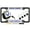 Black - Style 2, variant on [Officially Licensed Product] - Proud Parent US Air Force with Wings Symbol - Domed Custom-Made Personalized Narrow Thin Top 4 Hole Metal Car License Plate Frame & Free caps - Chrome Frame (Qty: 1)