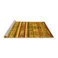 thumbnail image 2 of Ahgly Company Machine Washable Indoor Rectangle Abstract Yellow Modern Area Rugs, 6' x 9', 2 of 4