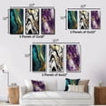 thumbnail image 4 of Designart "Liquid Gold and Turquoise Dreams Marble Art" Abstract Painting Framed Wall Art Set Of 3 - Gold Modern Frame Canvas Set For Living Room Decor, 4 of 6