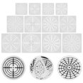 thumbnail image 3 of 12 Sheets Delicate Stencils Convenient Target Dot Stencils Diy Templates Diy Supply, 3 of 3