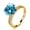 Blue, variant on Dainty 5 Carat Rose Gold Moissanite Rings for Women Round Cut D Color VVS1 Lab Diamond Rings for Women 925 Sterling Silver Moissanite Engagement Ring for Women