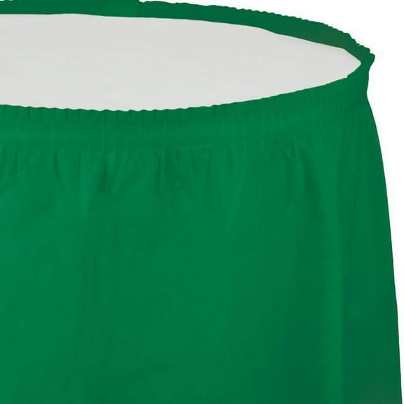 Emerald Green (Green) Plastic Table Skirt