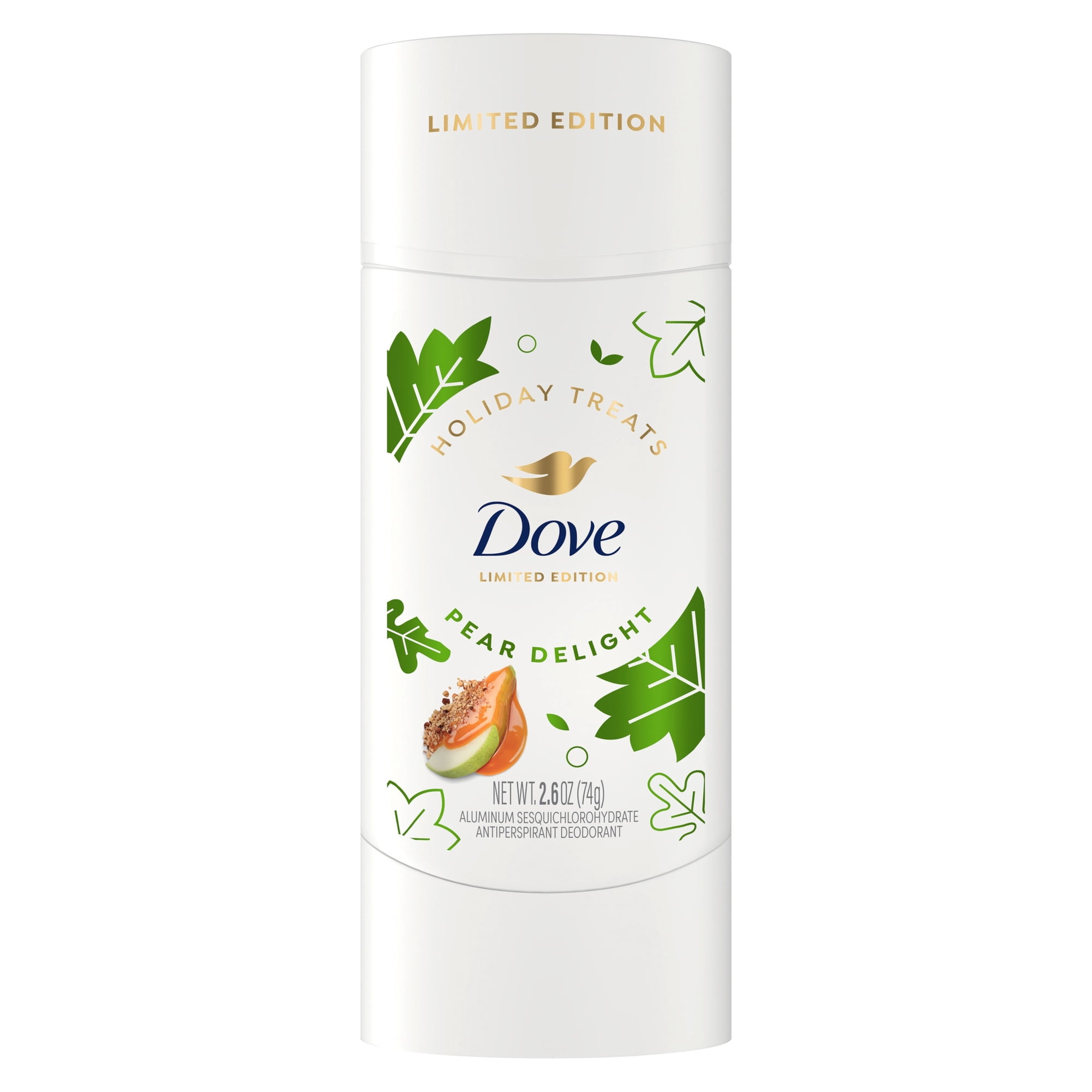 Dove Limited Edition Invisible Solid Pear Delight 72 Hour Sweat & Odor Protection, 2.6 OZ