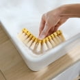 thumbnail image 6 of Flexible Cleaning Brush for Bathroom & Kitchen | Bendable Soft-Bristle Scrubber for Tiles, Floors & Fruit | 14.6cm Multi-Surface Brush with Hook & Handle, 6 of 6