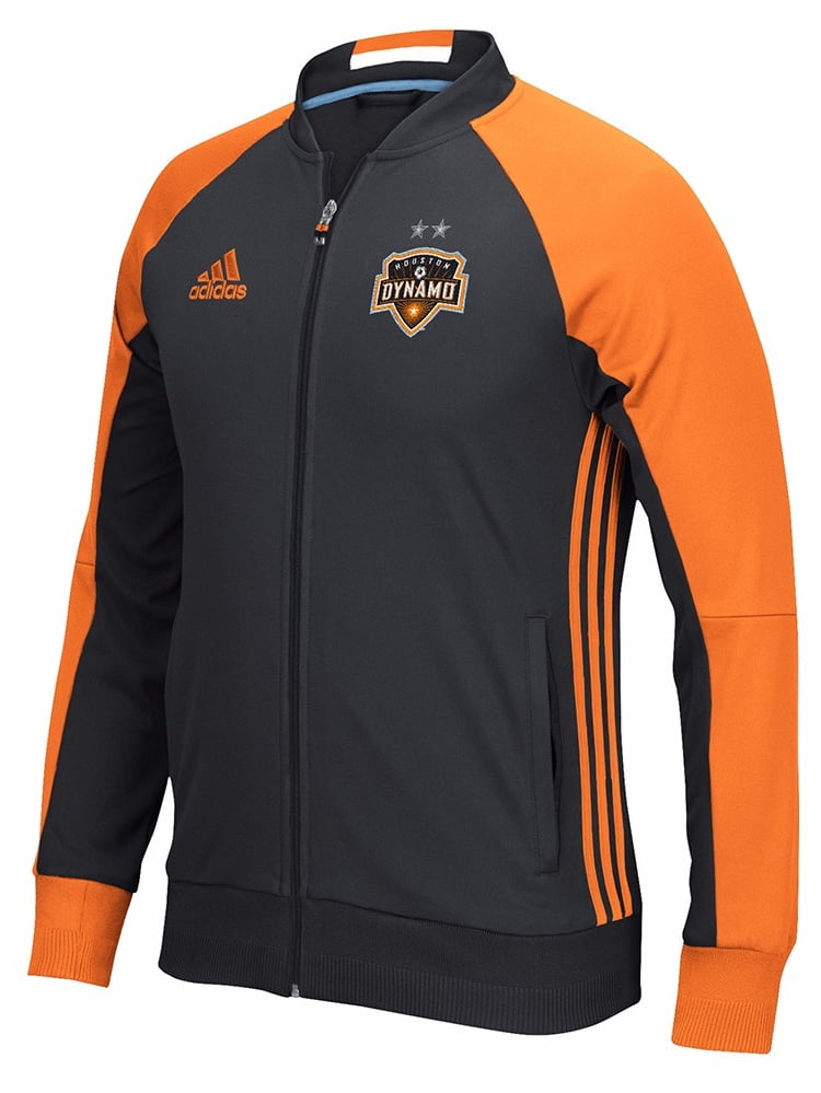 Houston Dynamo MLS Adidas Black Anthem Full Zip Track Jacket For Men by Adidas