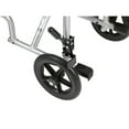 thumbnail image 6 of Drive Medical Lightweight Transport Wheelchair, 19" Seat, Silver, 6 of 6