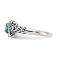 thumbnail image 3 of Sterling Silver w/14k Blue Topaz Ring - Size 6, 3 of 3