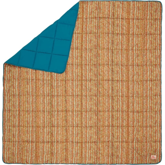 Kelty | Biggie Blanket Stormy Blue/Melted Stripes - Warm and Durable
