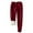 Wine, variant on Lenpel Women's Fleece Lined Joggers Elastic Waist Drawstring Tapered Leg Plus Size Sweatpants Thick Warm Lounge Pants(Wine,5X-Large)