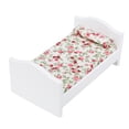 thumbnail image 2 of Pocket-Sized Wooden Printed Bed - Mini Dollhouse Furniture 1/12 Scale Model, 2 of 11