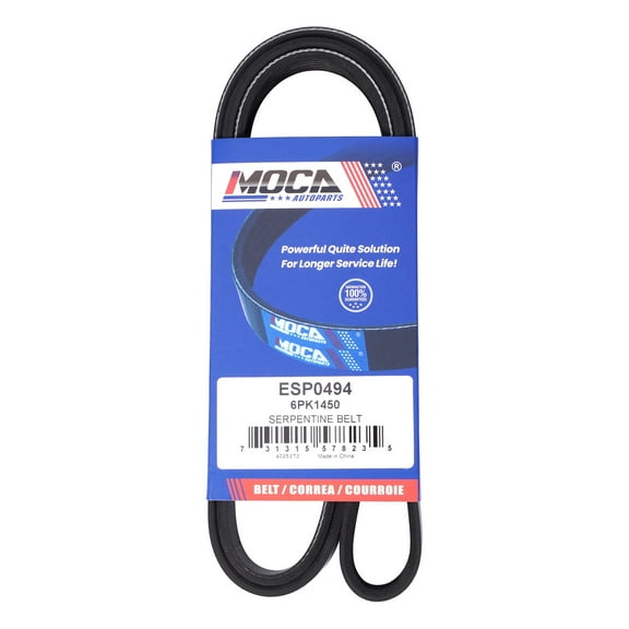 MOCA AUTOPARTS 6PK1450 Serpentine Belt Fit for 2012-2015 Chevrolet Cruze 1.8L & 2003-2005 BMW Z4 2.5L 3.0L