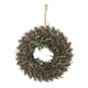 thumbnail image 2 of Guirnalda artificial de 18 pulgadas para puerta de entrada, fondo verde, decoración del hogar, 35 cm 35cm Verde Marrón, 2 of 9