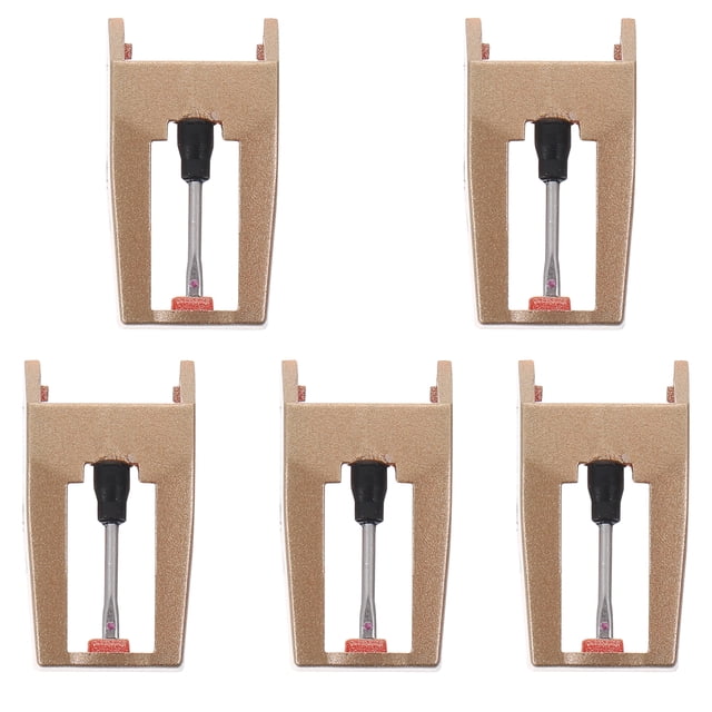 Miangastore 5Pcs Gramophone Record Needle Styluses Gramophone Turntable Needles (Golden)