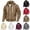 Brown, variant on Zpzdpjkx Hooded Zip Jacket Classic Solid Color Drawstring Wind Resistant Daily Versatile Casual Hoodies for Men