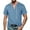 v#436Light Blue1621, variant on Men'S Tee Solid Color Denim Woven Drawstring Henley Comfort Fabric Lightweight V Neck Short Sleeve Slim Fit For Baseball Sports Casual Tops,Sky Blue,Xl