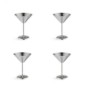 1 Pack Stainless Steel Material Cup Martini Glasses Steel Shatterproof Metal  Cocktail Glasses Unbreakable Durable Unique