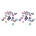 thumbnail image 4 of maskred 20 Assorted Color Flower Polymer Clay Beads Findings Jewelry Making 12mm 2Set, 4 of 6