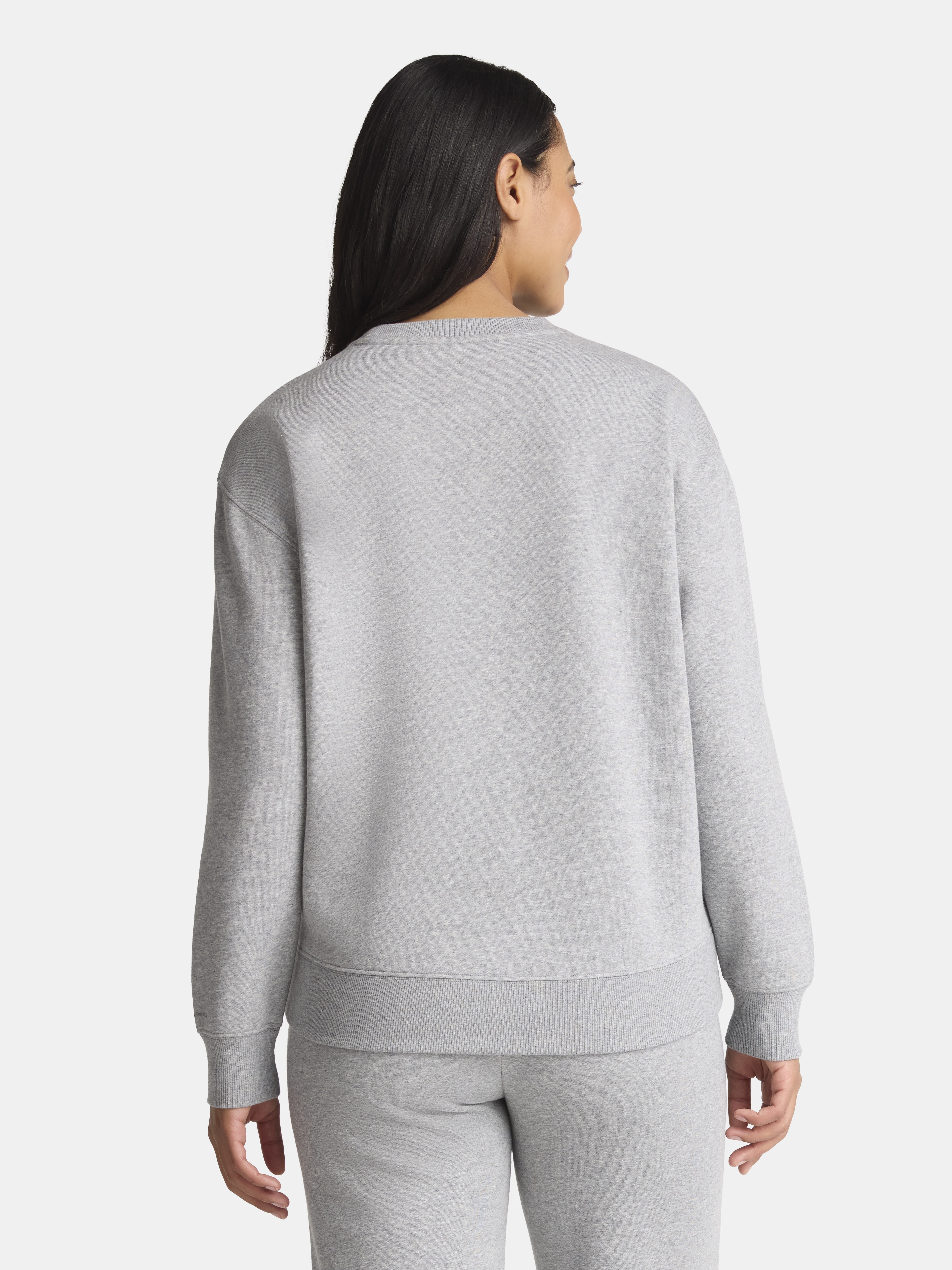 Athletic Works Women's Fleece Sweatshirt with Long Sleeves, Sizes XS-XXXL