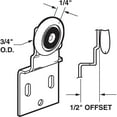 thumbnail image 2 of By-pass Closet Door Top-Hung Back Rollers and Brackets (2-pack), 2 of 2
