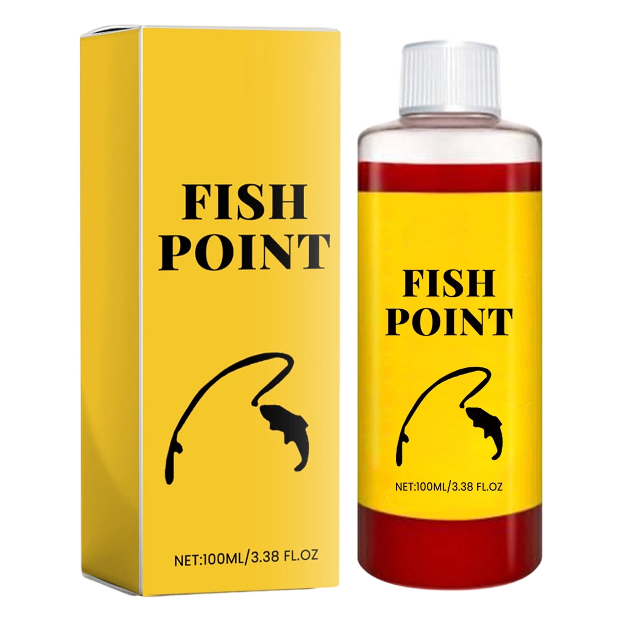 BESTSKY Fish Attractant Liquid 100Ml Powerful Fish Point Liquid Bait for Trout Panfish and More Enhances Scent & Improves Biteresponse