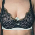 thumbnail image 3 of More of Me to Love Bamboo-Cotton Bra Liner – White, 3-Pack, Large – Sweat-Wicking & Antibacterial, 3 of 10