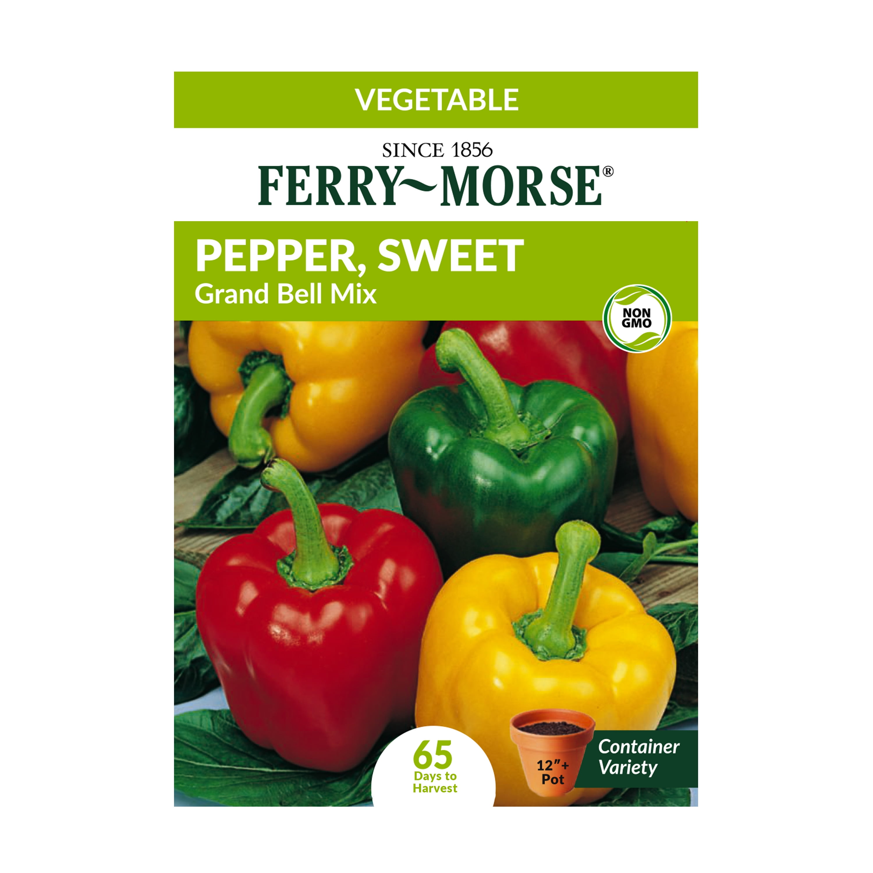 FerryMorse 25MG Pepper, Sweet Grand Bell Mix Vegetable Plant Seeds