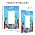 thumbnail image 3 of Fotbe Merry Christmas Gnome Print Duplex Receptacle Wall Plate, 1-Gang 5.0" x3.0" Wall Outlet Covers, Dual Outlet Faceplates Covers, Color-matched Screws Included-Style U, 3 of 6