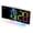 Chrome, variant on RGB Colorful LED Alarm Clock with Atmosphere Night Light and Output Power Interface to Charge Other Devices. Gift Idea for All